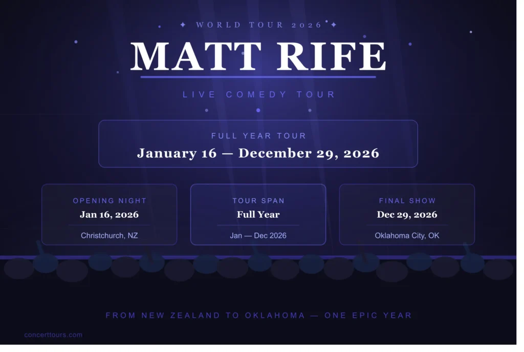 matt rife tour 2026 Dates