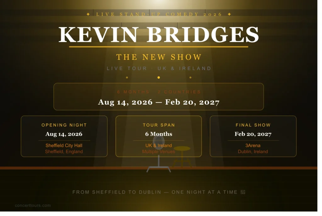 kevin bridges tour 2026 dates