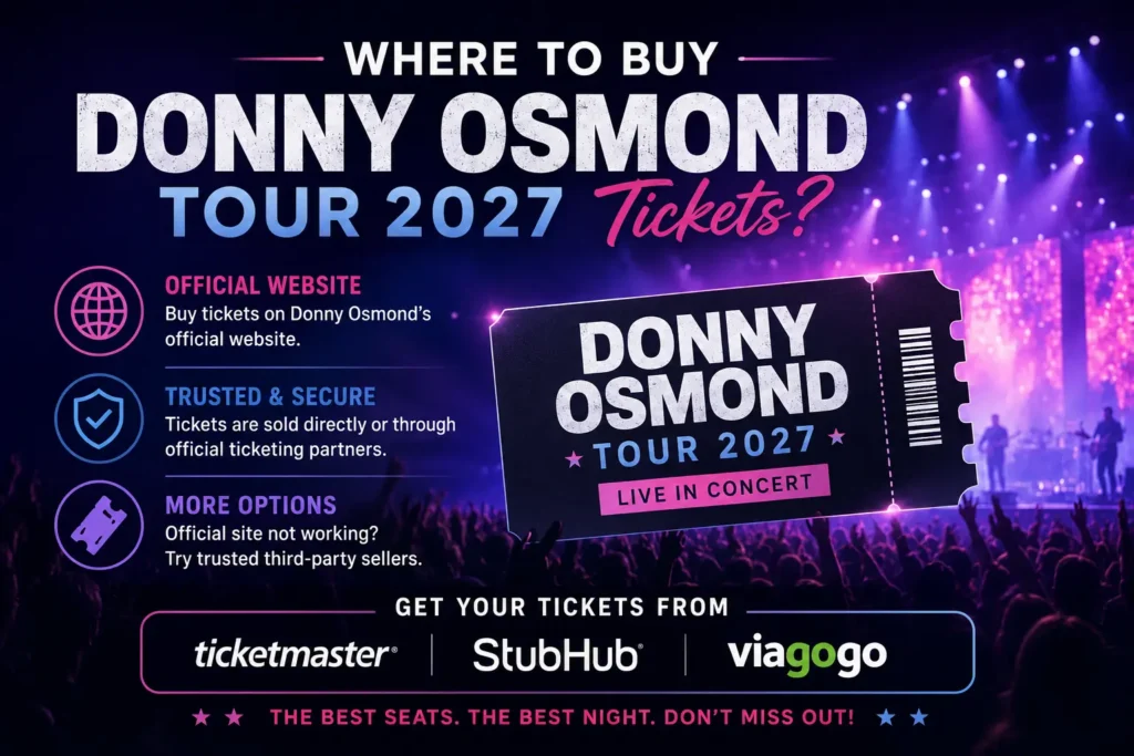 Donny Osmond Tour 2027 Tickets