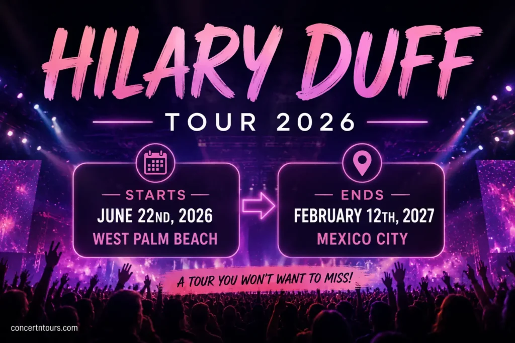 Hilary Duff Tour 2026 Dates